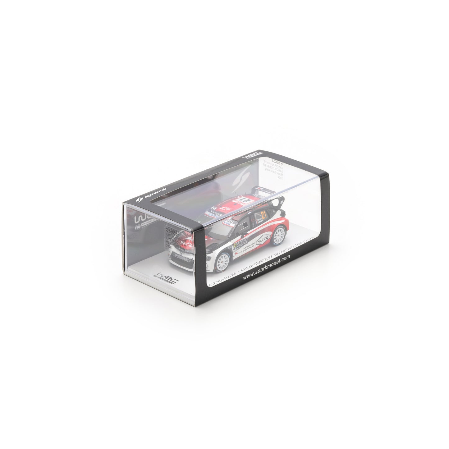 Spark S6923 1:43 - LANCIA Ypsilon HF N°21 LANCIA CORSE HF Rallye Monte Carlo 2026 Y. Rossel - A. Dunand
