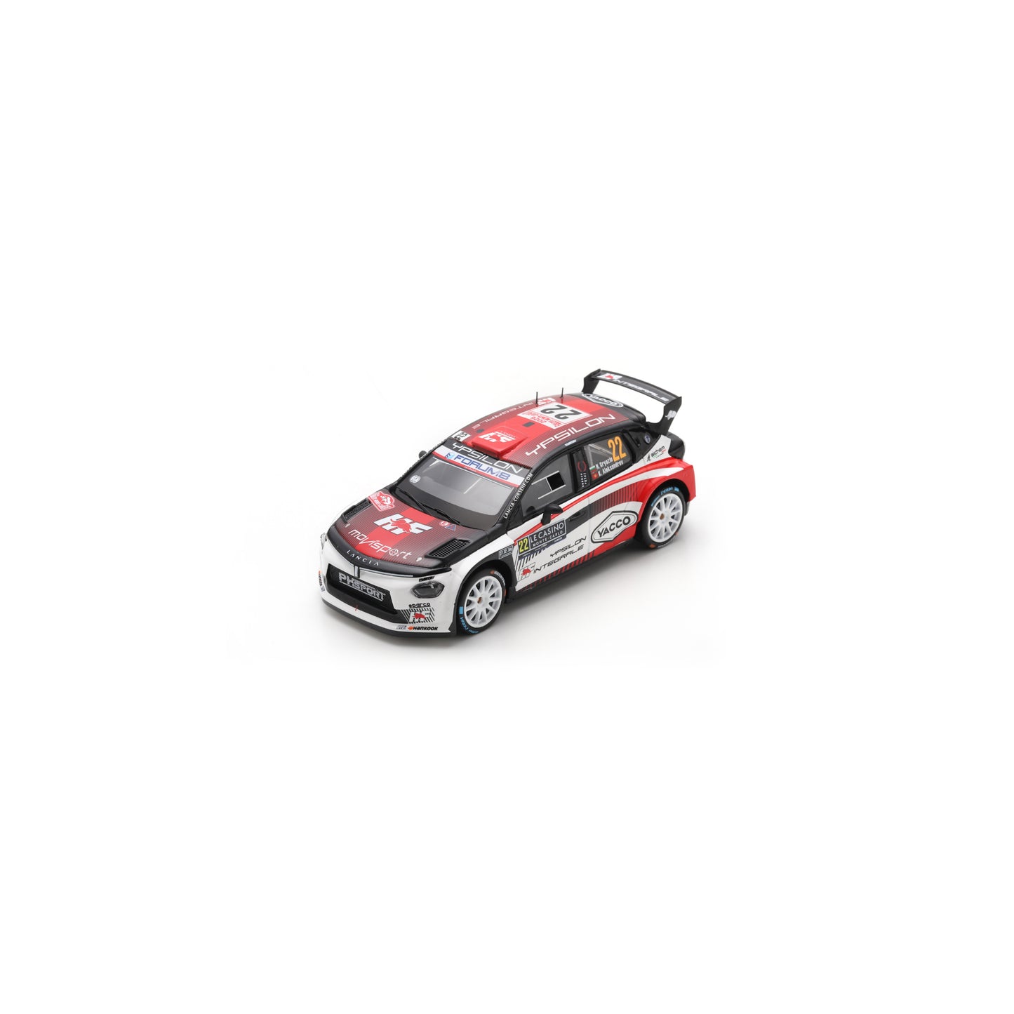 Spark S6924 1:43 - LANCIA Ypsilon HF N°22 LANCIA CORSE HF Rallye Monte Carlo 2026 N. Gryazin - K. Aleksandrov