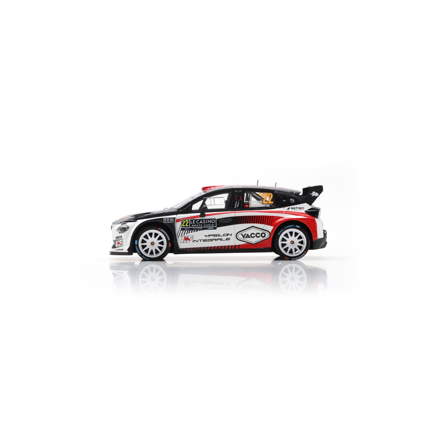 Spark S6924 1:43 - LANCIA Ypsilon HF N°22 LANCIA CORSE HF Rallye Monte Carlo 2026 N. Gryazin - K. Aleksandrov