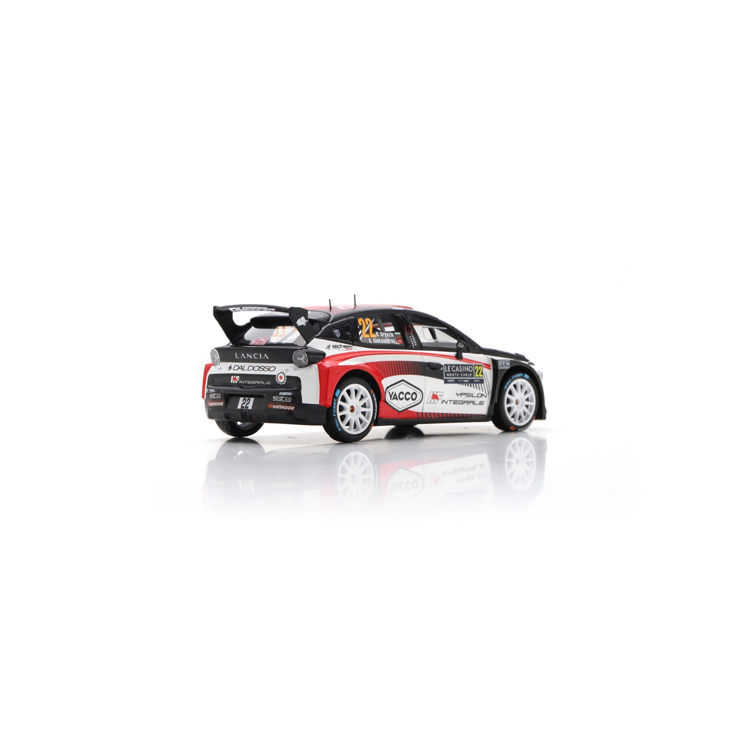 Spark S6924 1:43 - LANCIA Ypsilon HF N°22 LANCIA CORSE HF Rallye Monte Carlo 2026 N. Gryazin - K. Aleksandrov