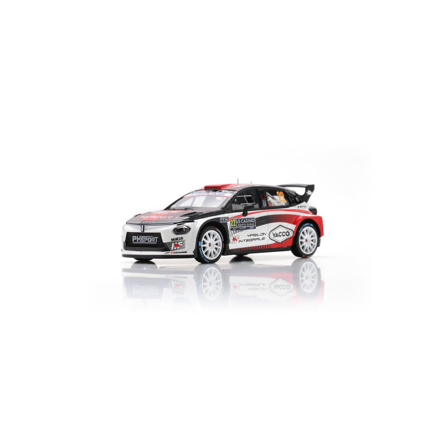 Spark S6924 1:43 - LANCIA Ypsilon HF N°22 LANCIA CORSE HF Rallye Monte Carlo 2026 N. Gryazin - K. Aleksandrov
