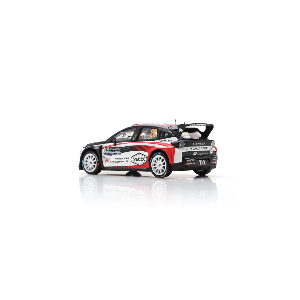 Spark S6924 1:43 - LANCIA Ypsilon HF N°22 LANCIA CORSE HF Rallye Monte Carlo 2026 N. Gryazin - K. Aleksandrov