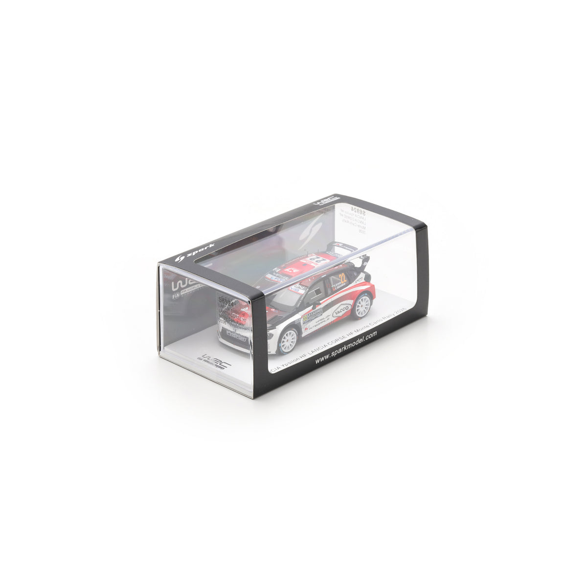 Spark S6924 1:43 - LANCIA Ypsilon HF N°22 LANCIA CORSE HF Rallye Monte Carlo 2026 N. Gryazin - K. Aleksandrov