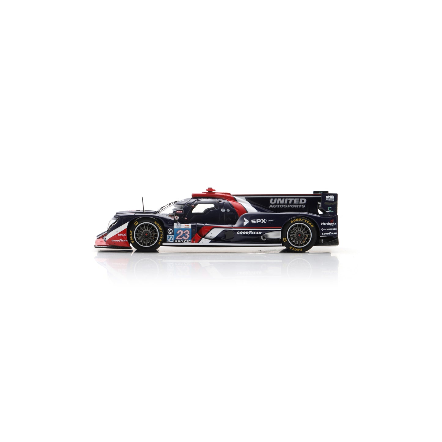 Spark S9277 1:43 - ORECA 07 - Gibson No. 23 - UNITED AUTOSPORTS - Le Mans 24 Hours 2025 D. Schneider - O. Jarvis - B. Hanley