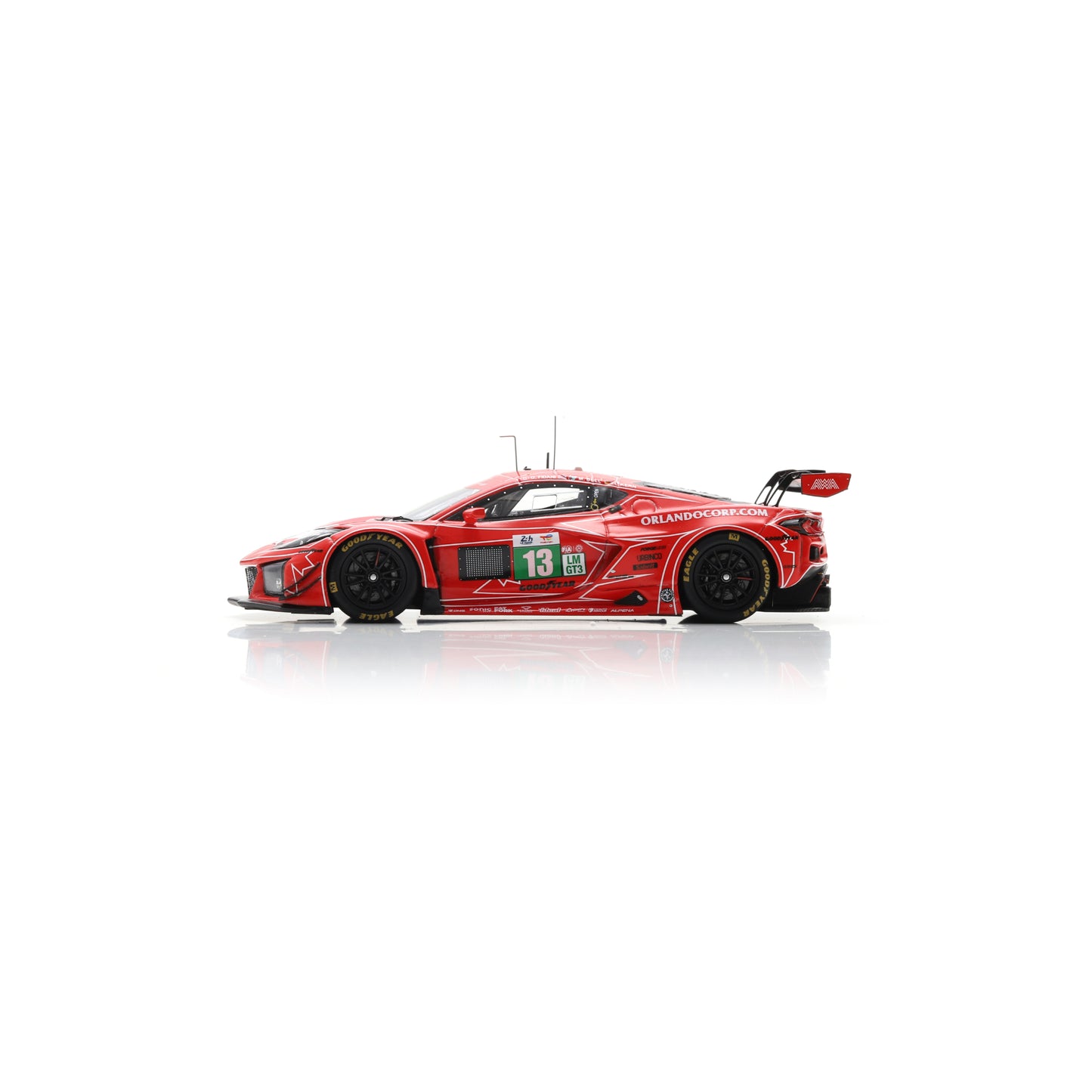 Spark S9290 1:43 - CORVETTE Z06 LMGT3.R N°13 - AWA RACING - Le Mans 24H 2025  O. Fidani - L. Kern - M. Bell