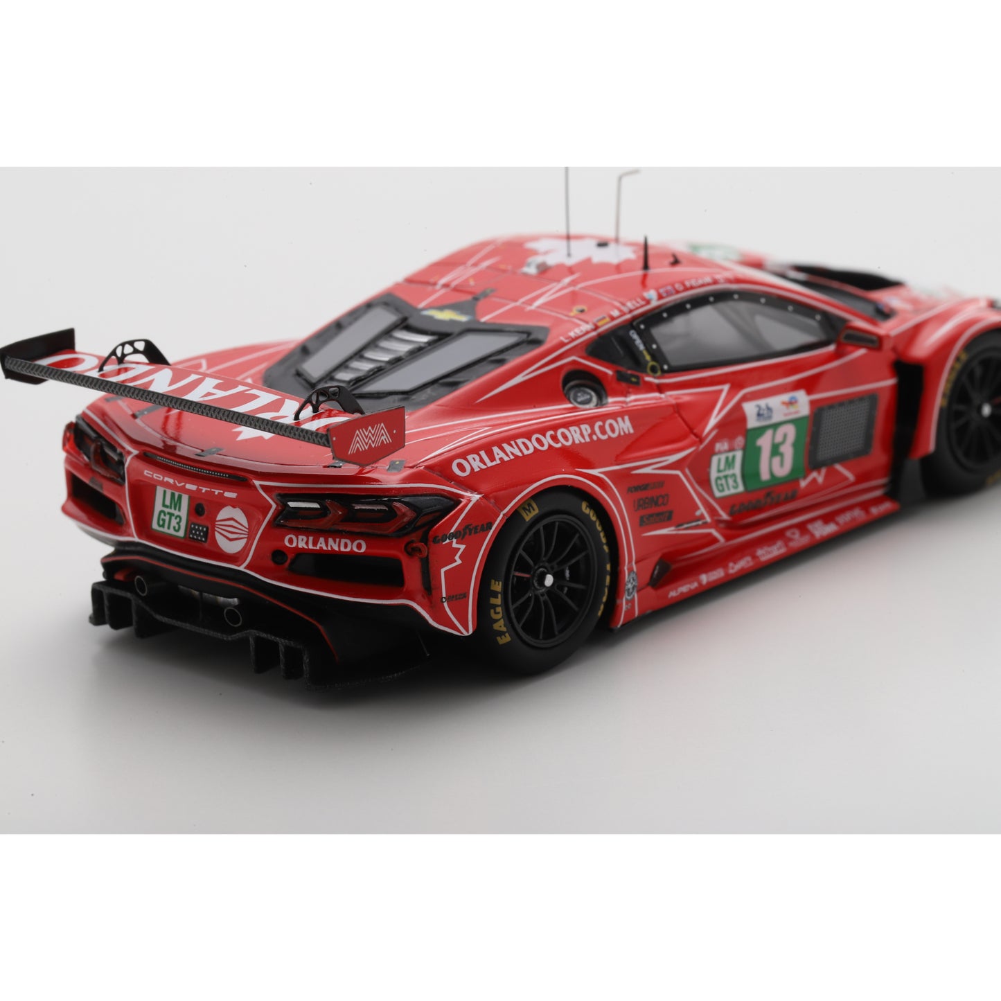 Spark S9290 1:43 - CORVETTE Z06 LMGT3.R N°13 - AWA RACING - Le Mans 24H 2025  O. Fidani - L. Kern - M. Bell