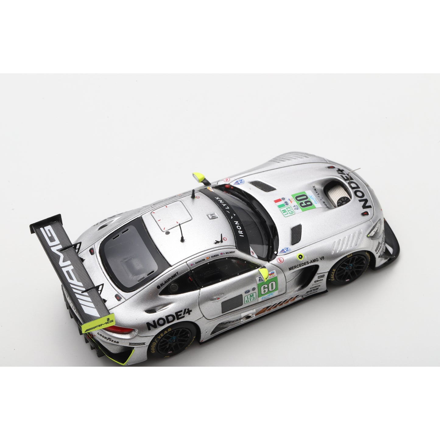 Spark S9296 1:43 - MERCEDES-AMG LMGT3 N°60 - IRON LYNX - Le Mans 24H 2025  A. Gilbert - L. Hanafin - F. Rueda
