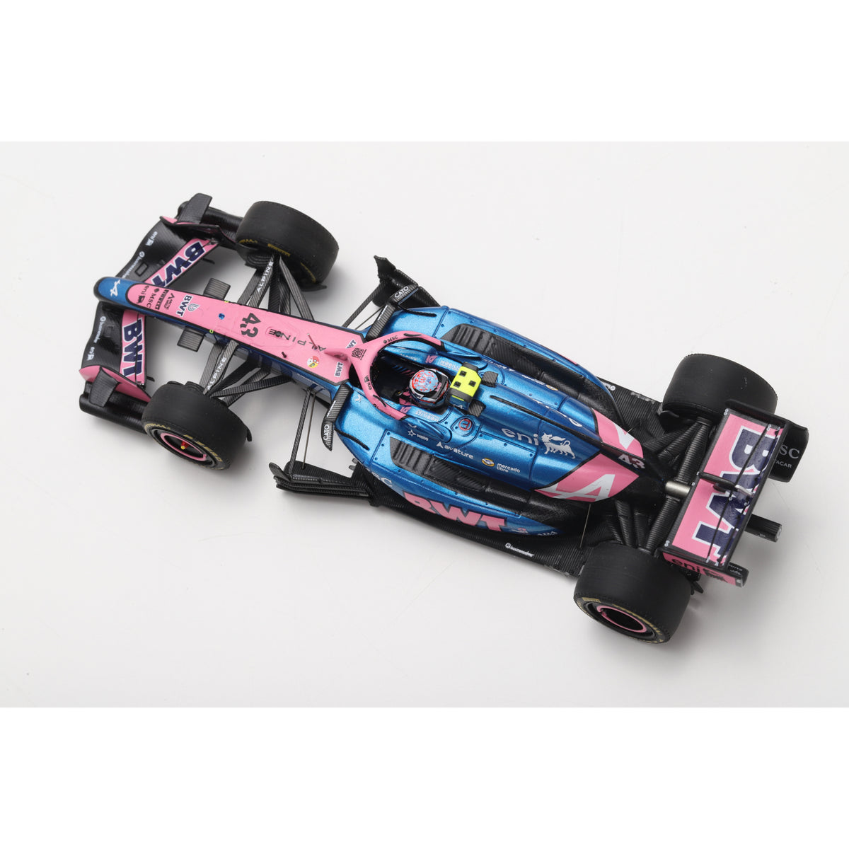 Spark S9367 1:43 - BWT Alpine Formula One Team A526 No.43 10th Chinese GP 2026 Franco Colapinto With pit board