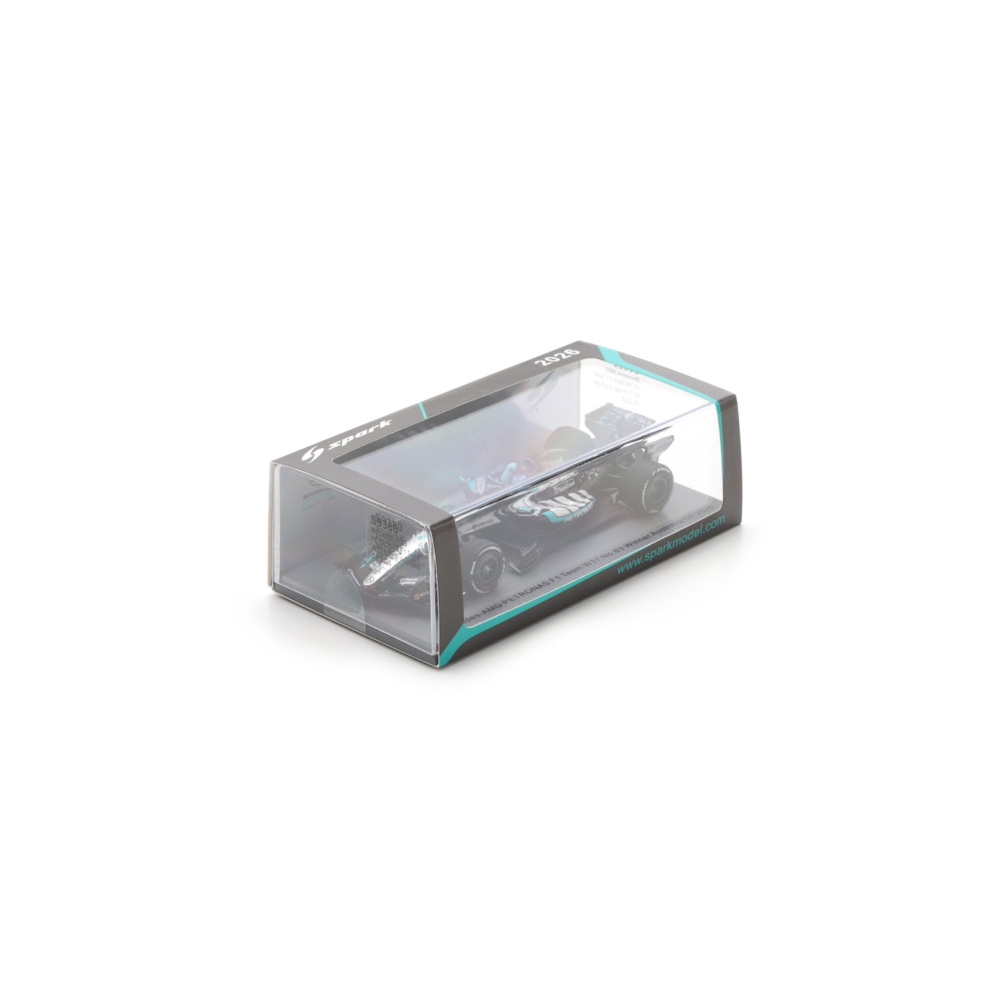 Spark S9380 1:43 - Mercedes-AMG PETRONAS Formula One Team W17 No.63 Winner Australian GP 2026 George Russell With pit board