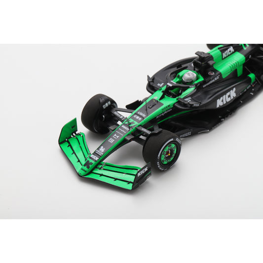 Spark S9549 1:43 - Stake F1 Team Kick Sauber C44 No.77 Stake F1 Team Kick Sauber Abu Dhabi GP 2024 Valtteri Bottas "Last Race"