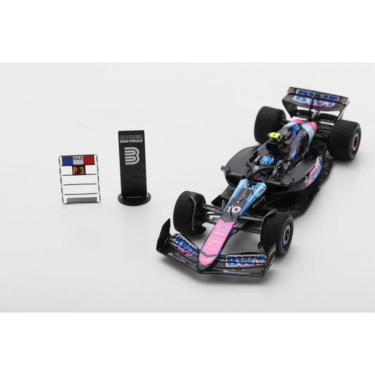 Spark S9552 1:43 - BWT Alpine F1 Team A524 No.10 3rd Brazilian GP 2024 Pierre Gasly (150th GP Race)