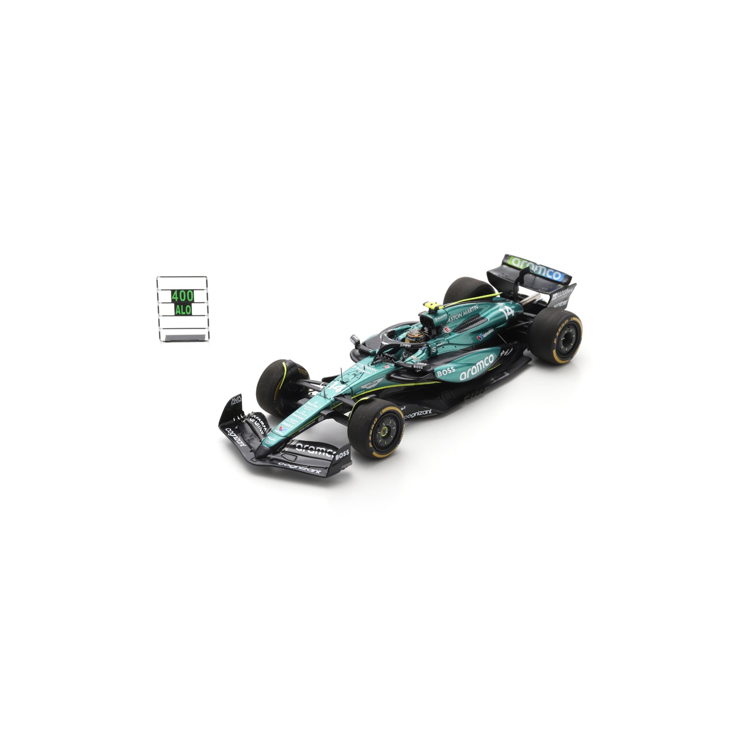 Spark S9553 1:43 - Aston Martin AMR24 Aston Martin Aramco F1 Team No.14 Mexican GP 2024 Fernando Alonso