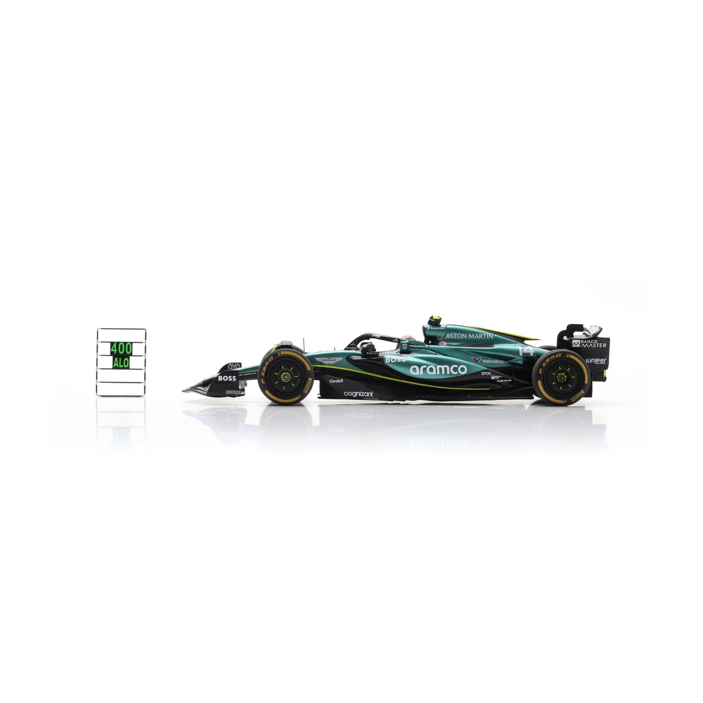 Spark S9553 1:43 - Aston Martin AMR24 Aston Martin Aramco F1 Team No.14 Mexican GP 2024 Fernando Alonso