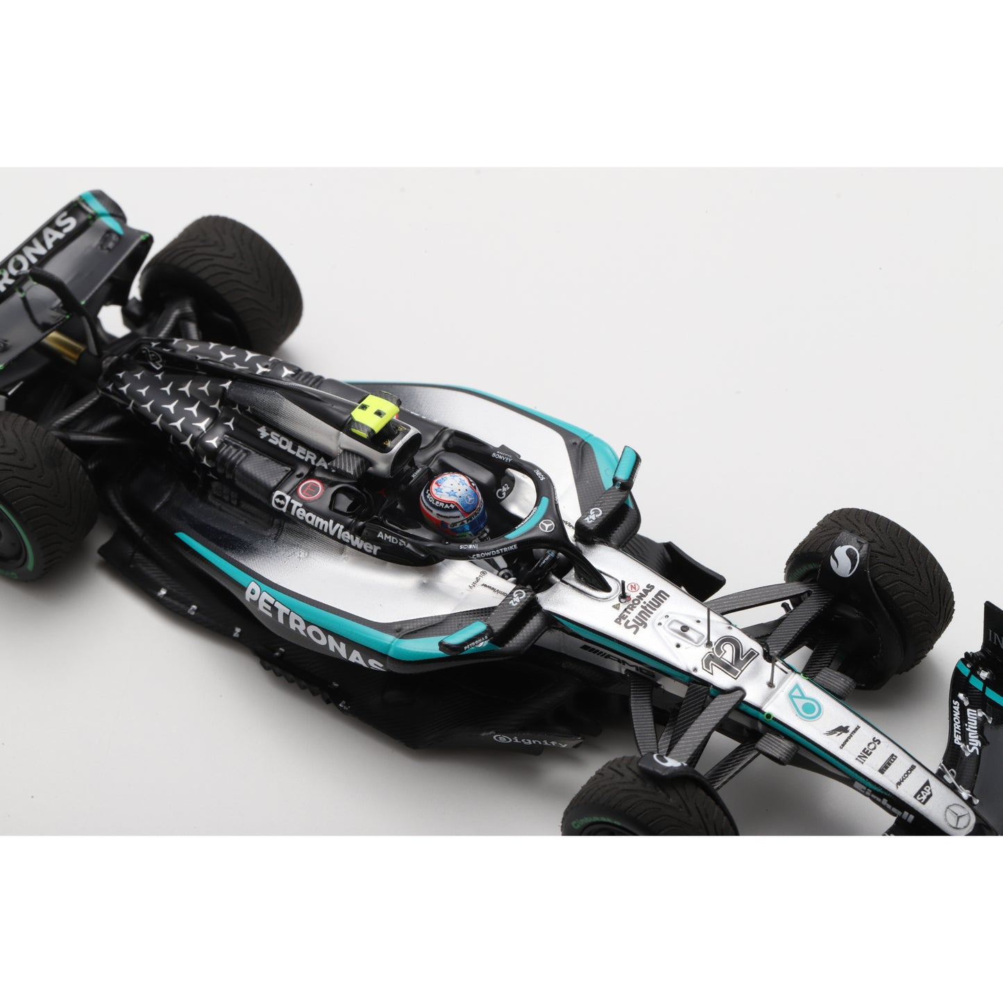 Spark S9573 1:43 - Mercedes W16 No. 12 Mercedes-AMG PETRONAS Formula One Team 4th Australian GP 2025 Kimi Antonelli