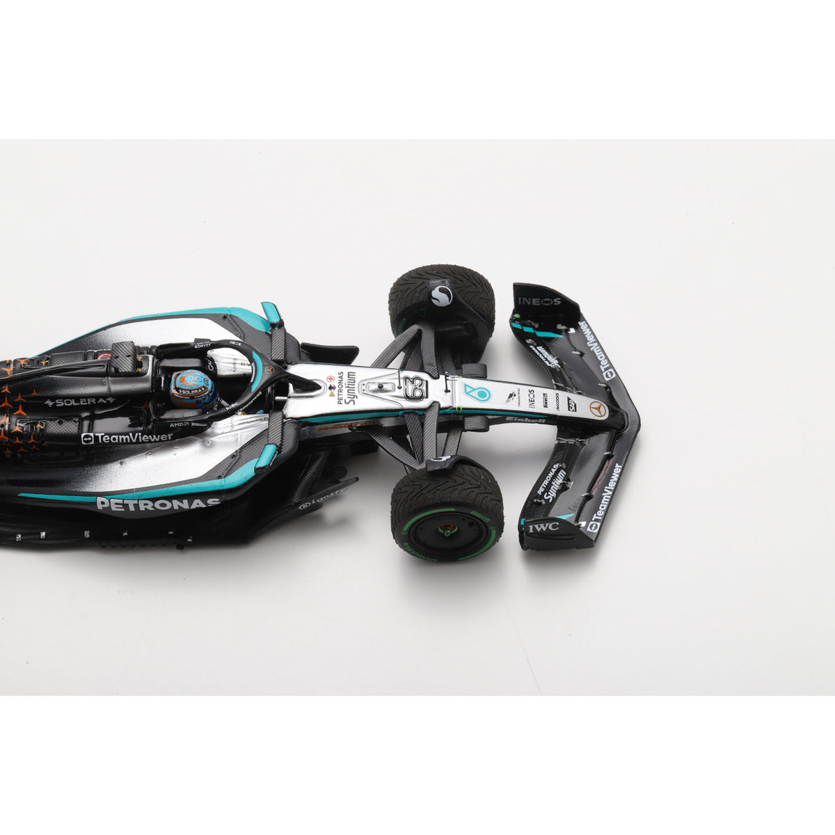 Spark S9598 1:43 - Mercedes W16 No.63 Mercedes-AMG PETRONAS Formula One Team British GP 2025 George Russell
