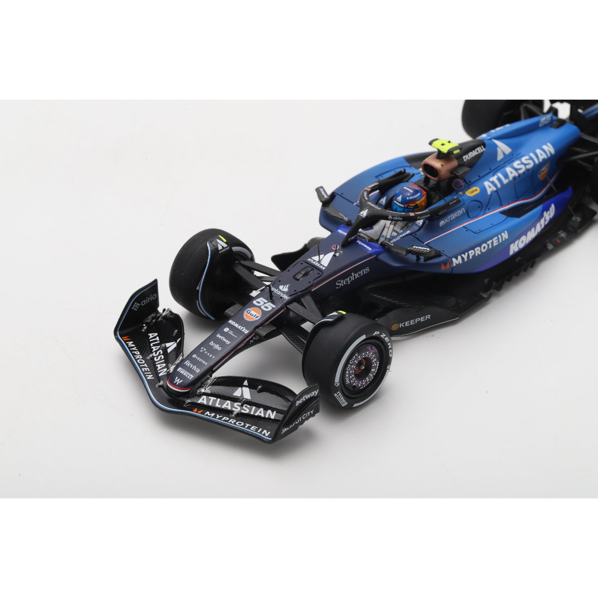 Spark S9633 1:43 - WILLIAMS FW47 N°55 Williams Racing 3rd Azerbaijan GP 2025 Carlos Sainz (with pit board)
