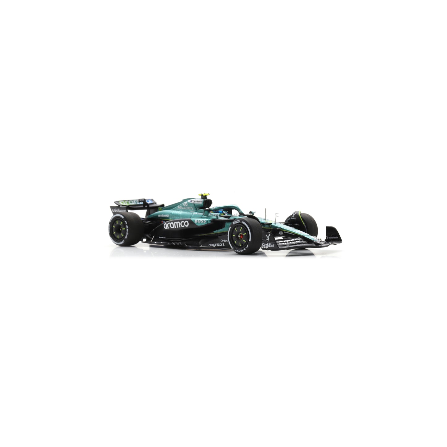 Spark S9639 1:43 - ASTON MARTIN AMR25 N°14 Aston Martin Aramco Formula One Team 5th Hungarian GP 2025 Fernando Alonso