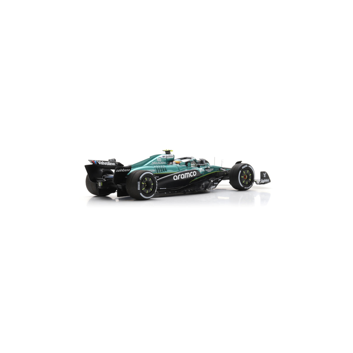 Spark S9639 1:43 - ASTON MARTIN AMR25 N°14 Aston Martin Aramco Formula One Team 5th Hungarian GP 2025 Fernando Alonso