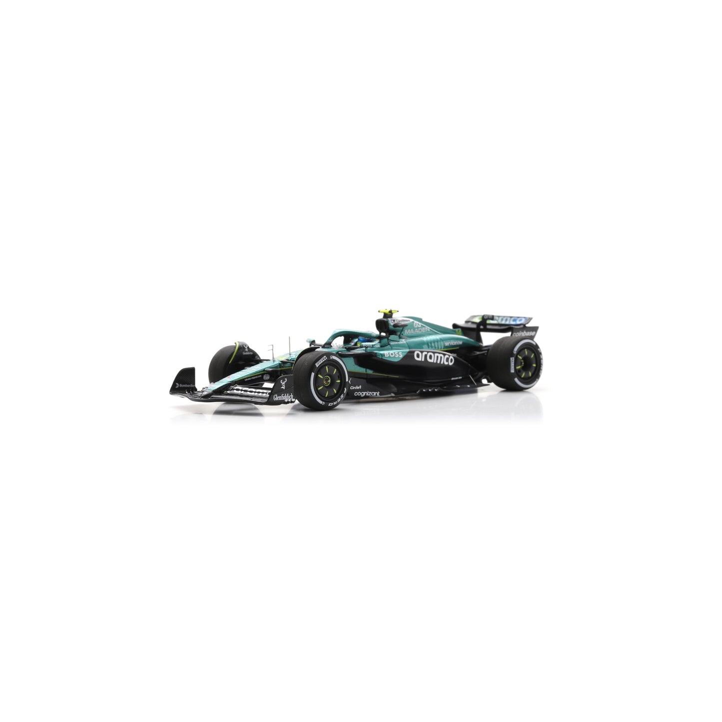 Spark S9639 1:43 - ASTON MARTIN AMR25 N°14 Aston Martin Aramco Formula One Team 5th Hungarian GP 2025 Fernando Alonso
