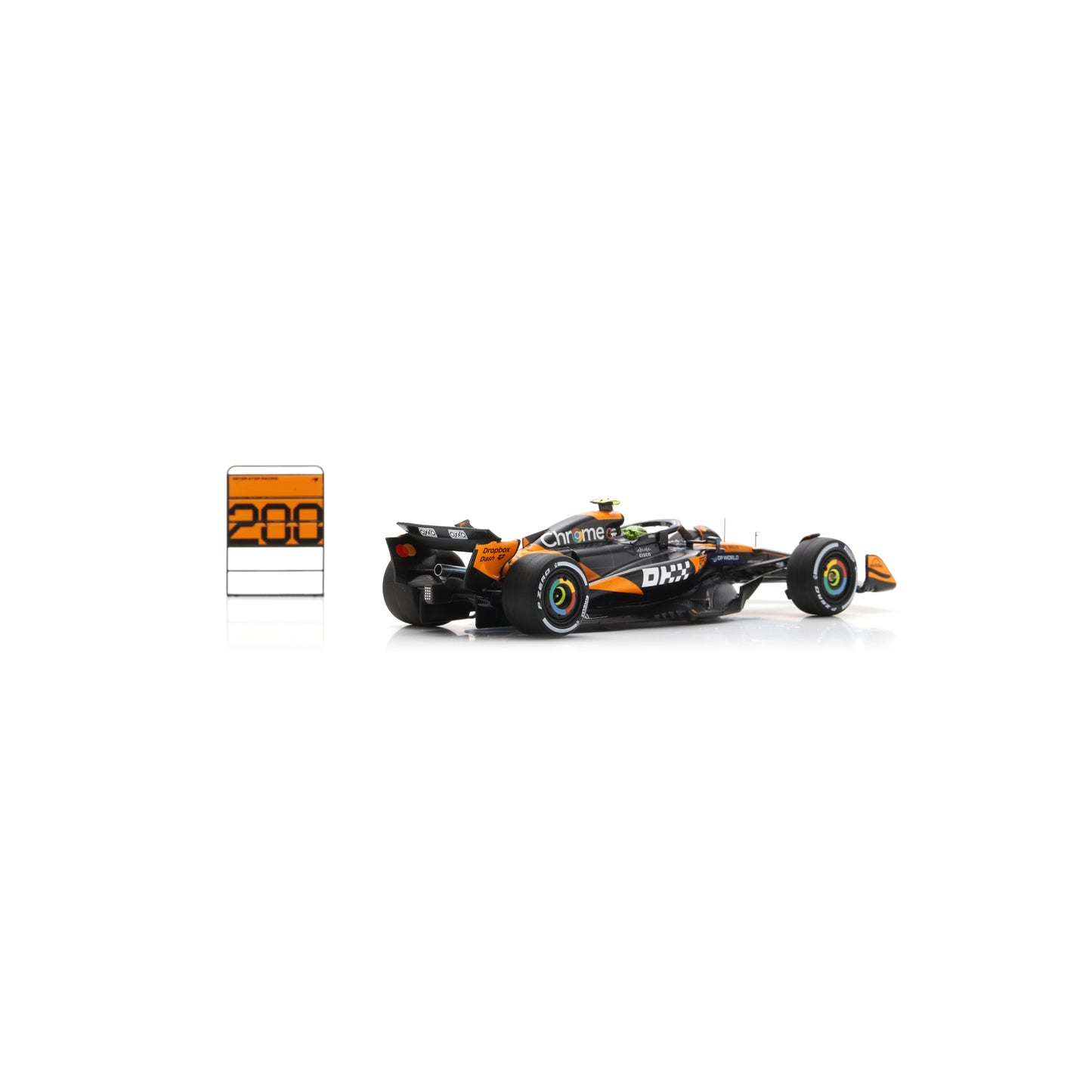 Spark S9640 1:43 - MCLAREN MCL39 N°4 McLaren Formula 1 Team Winner Hungarian GP 2025 Lando Norris - McLaren 200th GP win (with pit board)