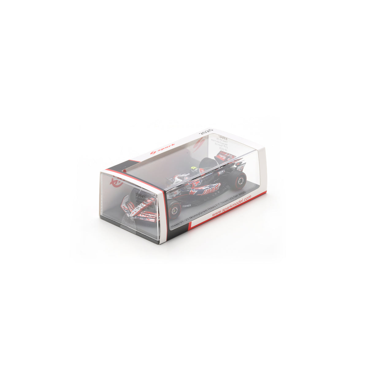 Spark S9647 1:43 - HAAS VF-25 N°87 MoneyGram Haas F1 Team US GP 2025 Oliver Bearman