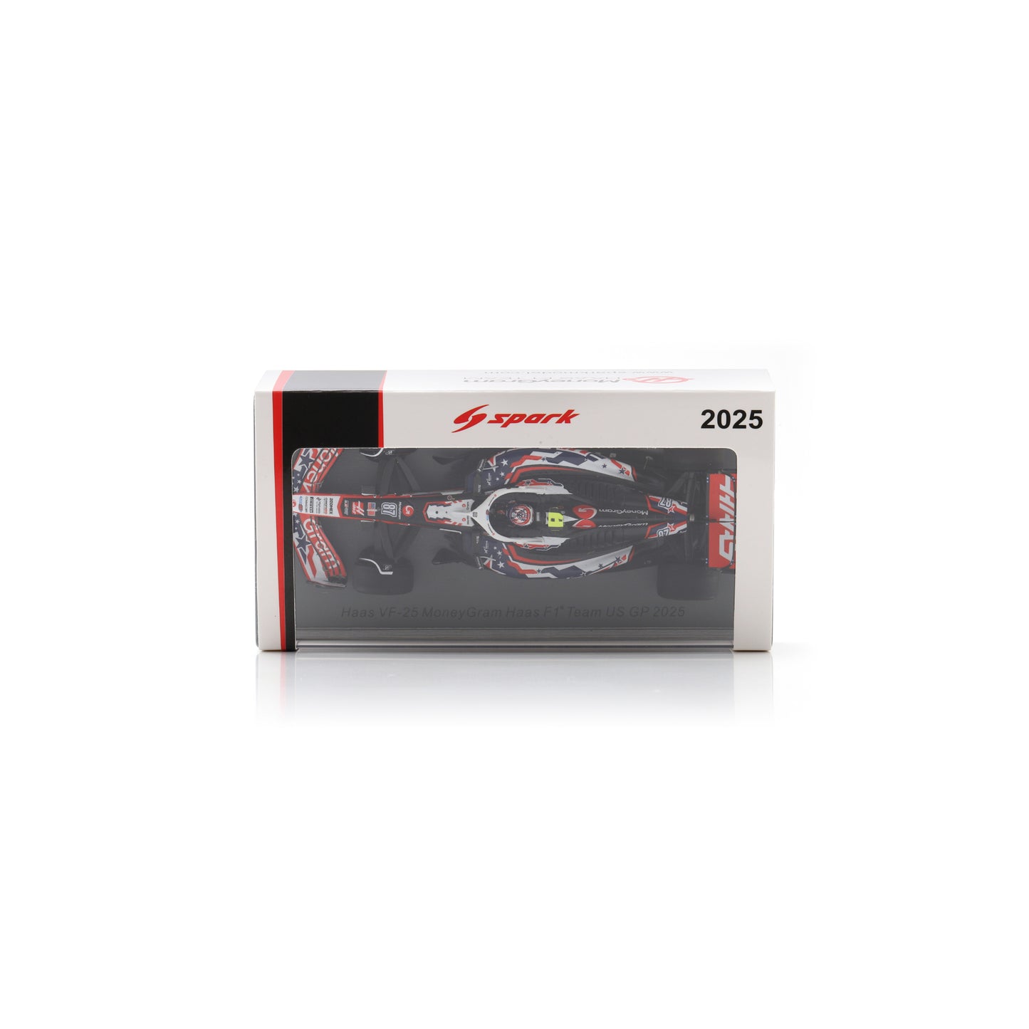 Spark S9647 1:43 - HAAS VF-25 N°87 MoneyGram Haas F1 Team US GP 2025 Oliver Bearman