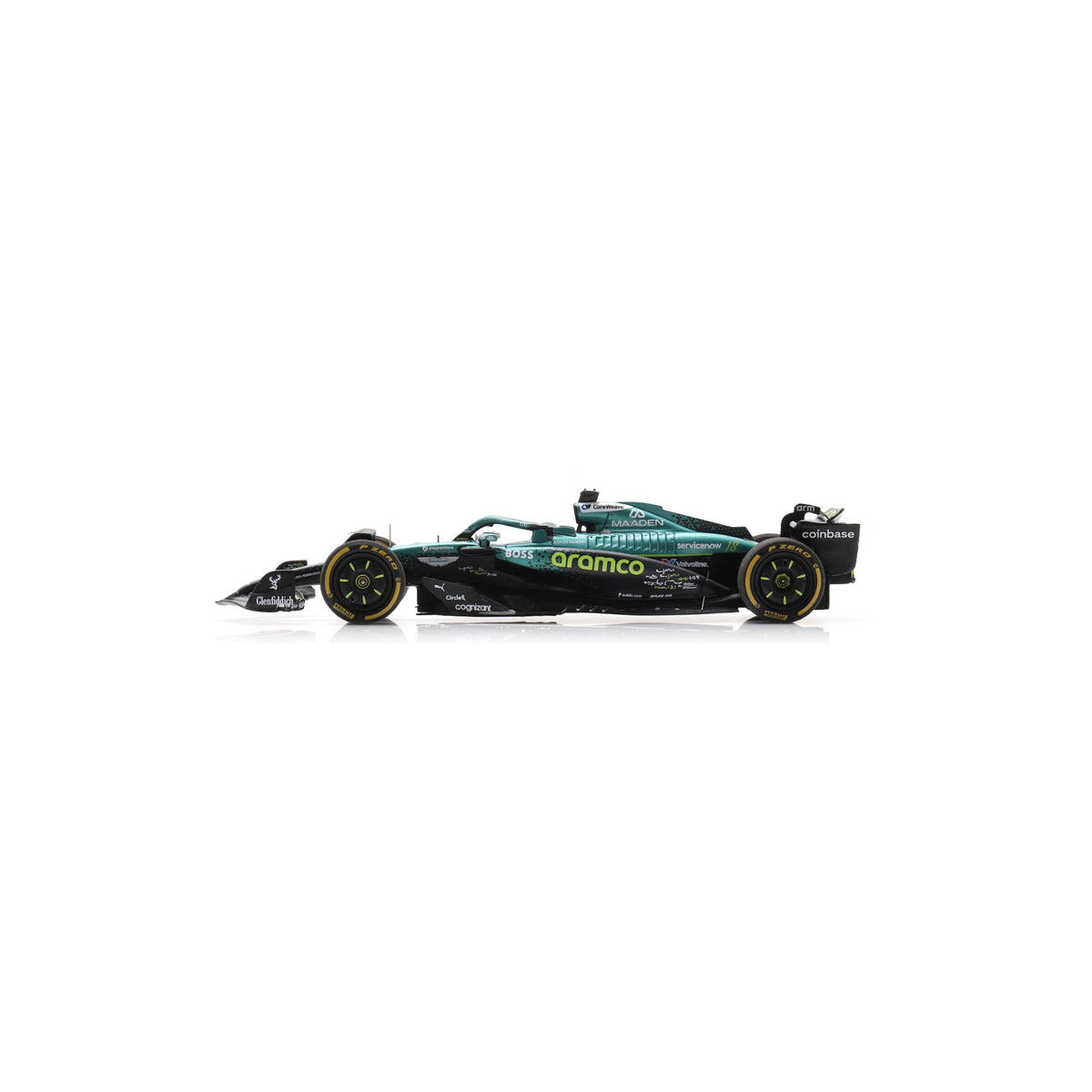 Spark S9649 1:43 - ASTON MARTIN AMR25 N°18 Aston Martin Aramco Formula One Team US GP 2025 Lance Stroll
