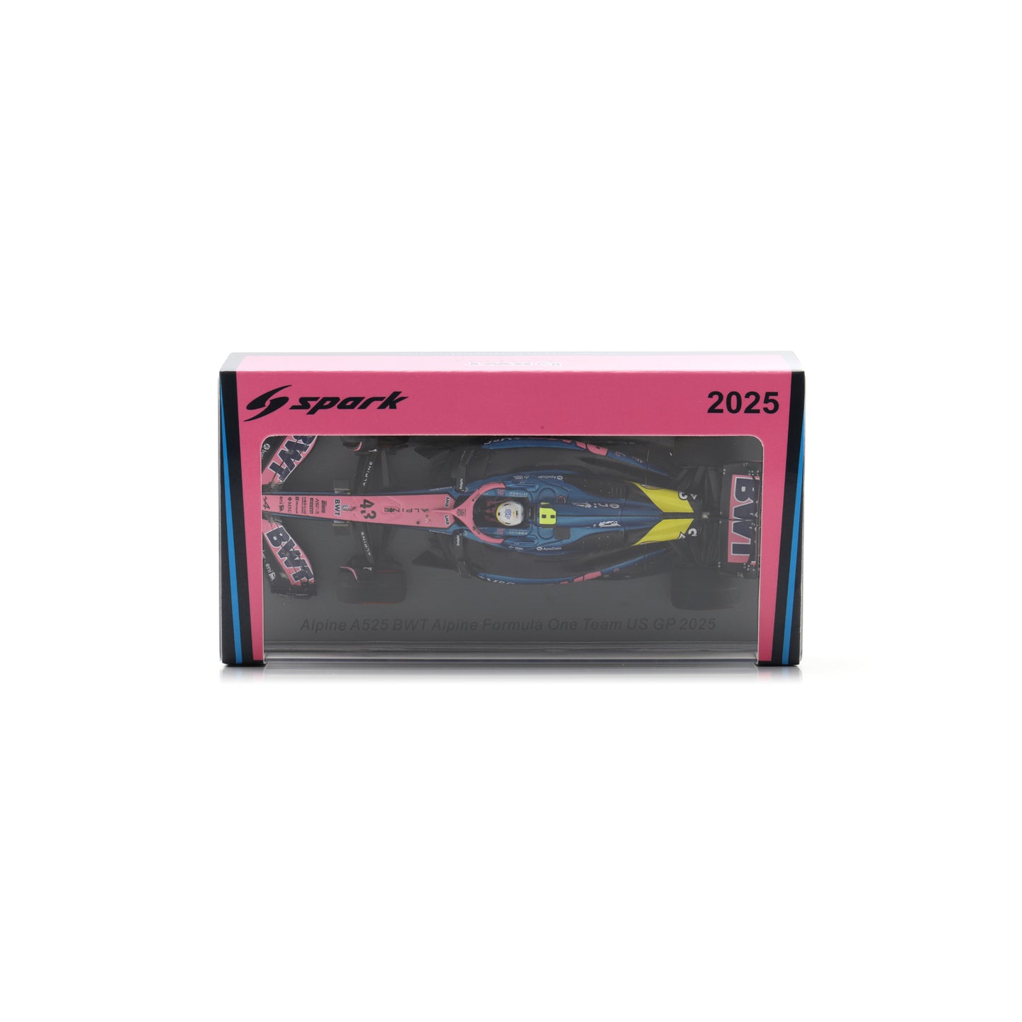 Spark S9667 1:43 - ALPINE A525 N°43 BWT Alpine Formula One Team US GP 2025 Franco Colapinto