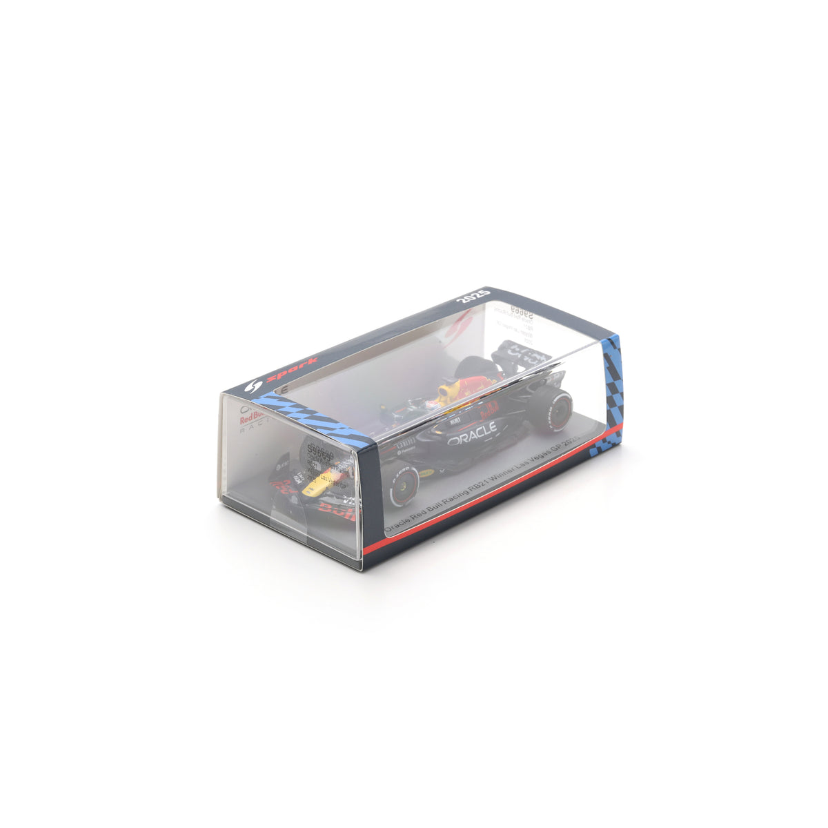 Spark S9669 1:43 - RED BULL Racing RB21 N°1 Oracle Red Bull Racing Winner Las Vegas 2025 Max Verstappen with Pit Board