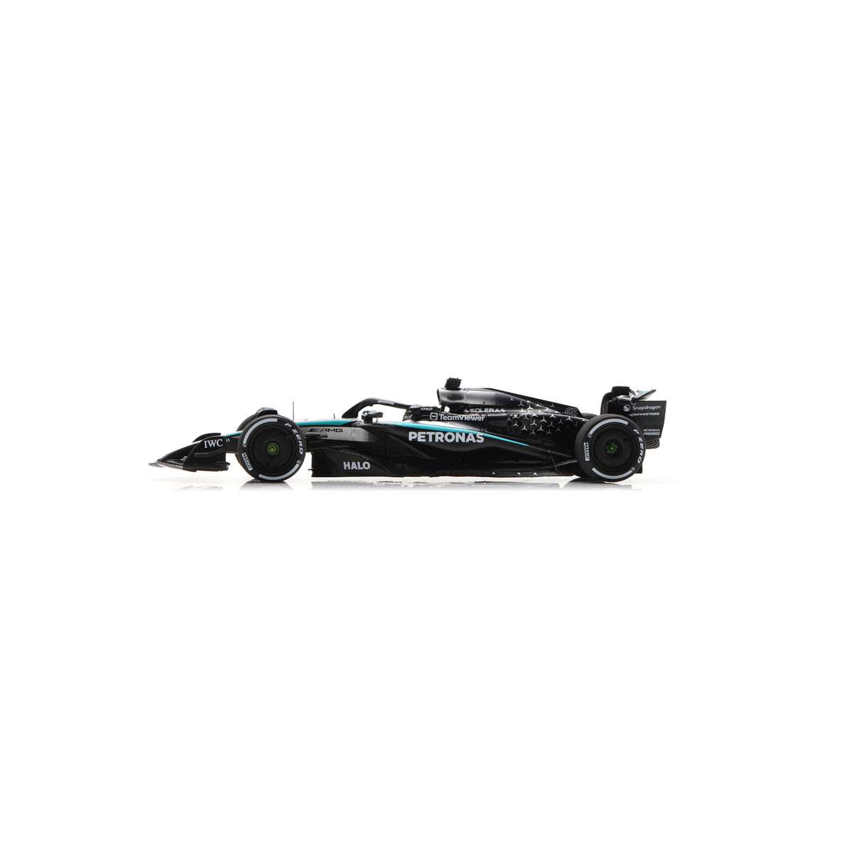 Spark S9670 1:43 - MERCEDES W16 N°63 Mercedes-AMG PETRONAS Formula One Team 2nd Las Vegas GP 2025 George Russell 150th GP
