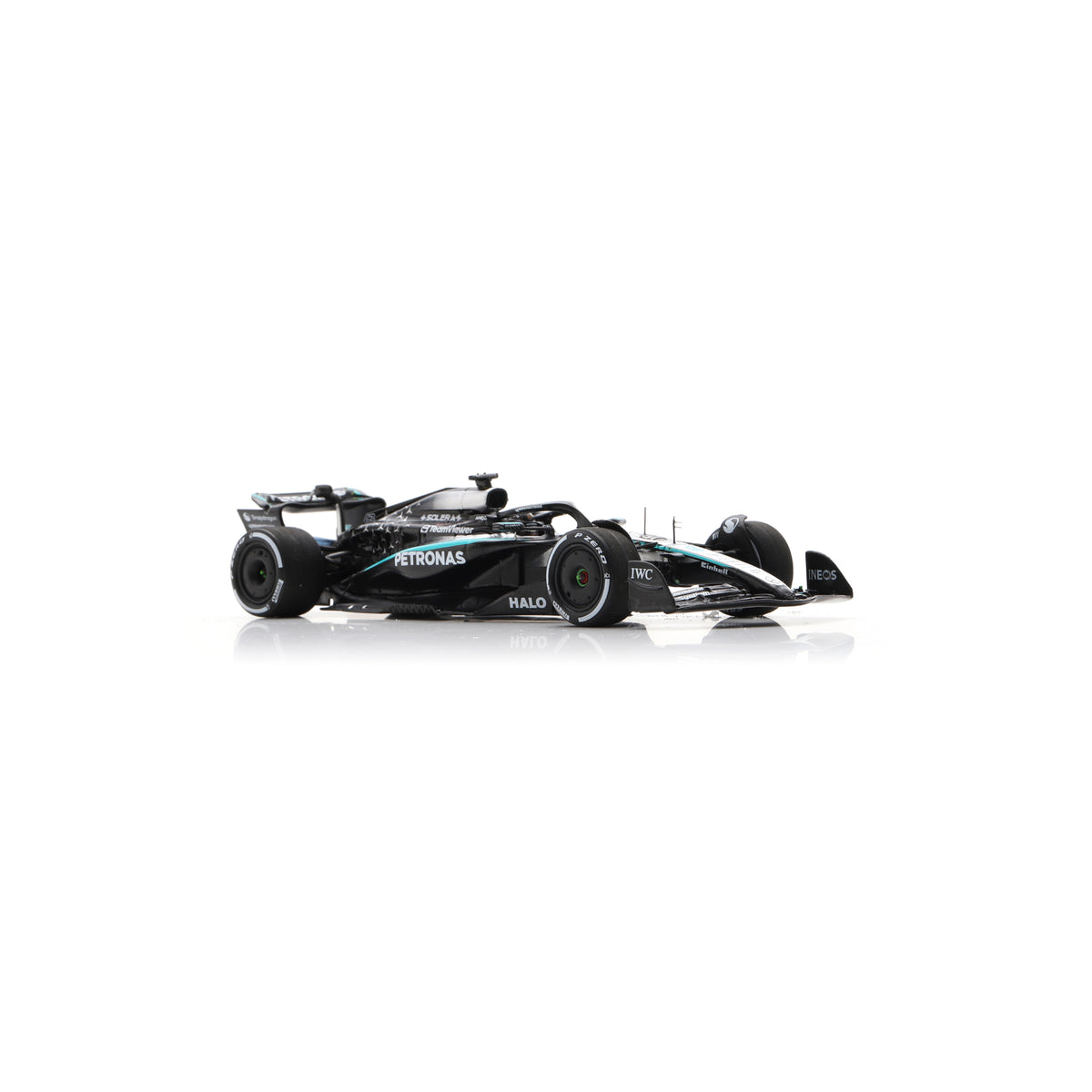 Spark S9670 1:43 - MERCEDES W16 N°63 Mercedes-AMG PETRONAS Formula One Team 2nd Las Vegas GP 2025 George Russell 150th GP