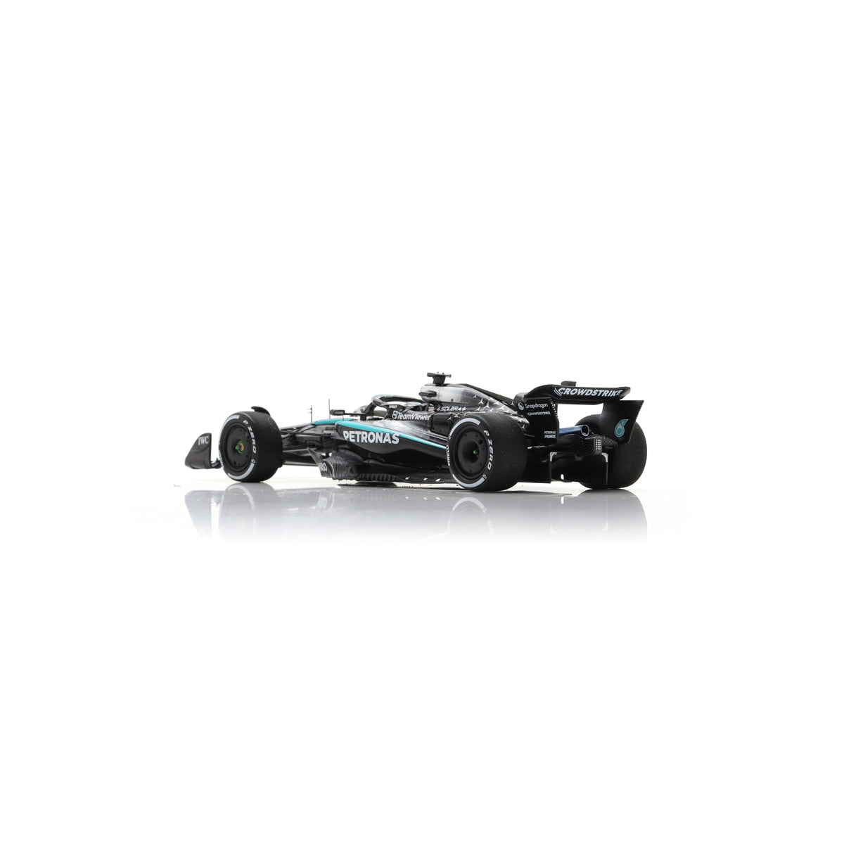 Spark S9670 1:43 - MERCEDES W16 N°63 Mercedes-AMG PETRONAS Formula One Team 2nd Las Vegas GP 2025 George Russell 150th GP