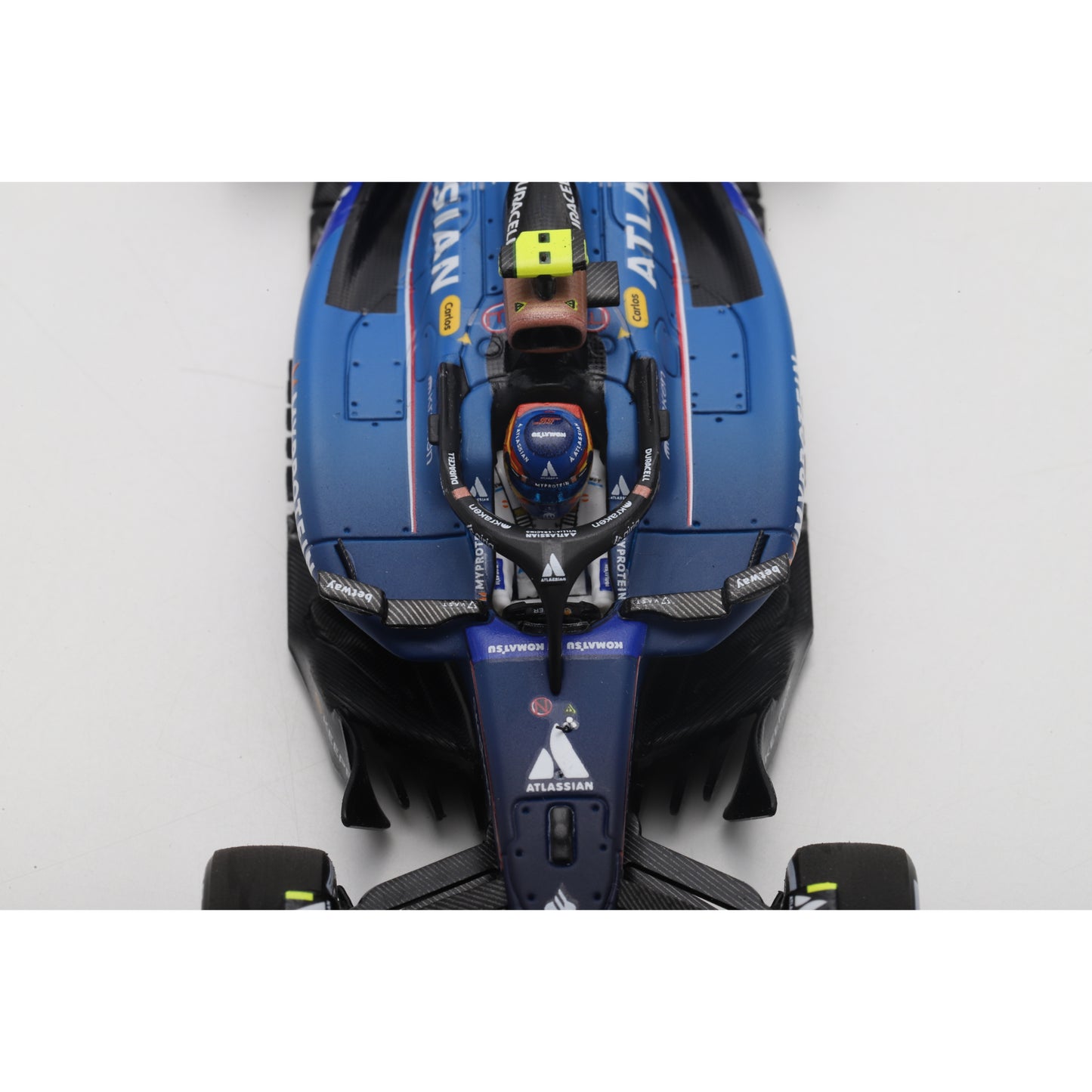 Spark S9683 1:43 - Atlassian Williams FW47 No.55 3rd Qatar GP 2025 Carlos Sainz (with pit board)