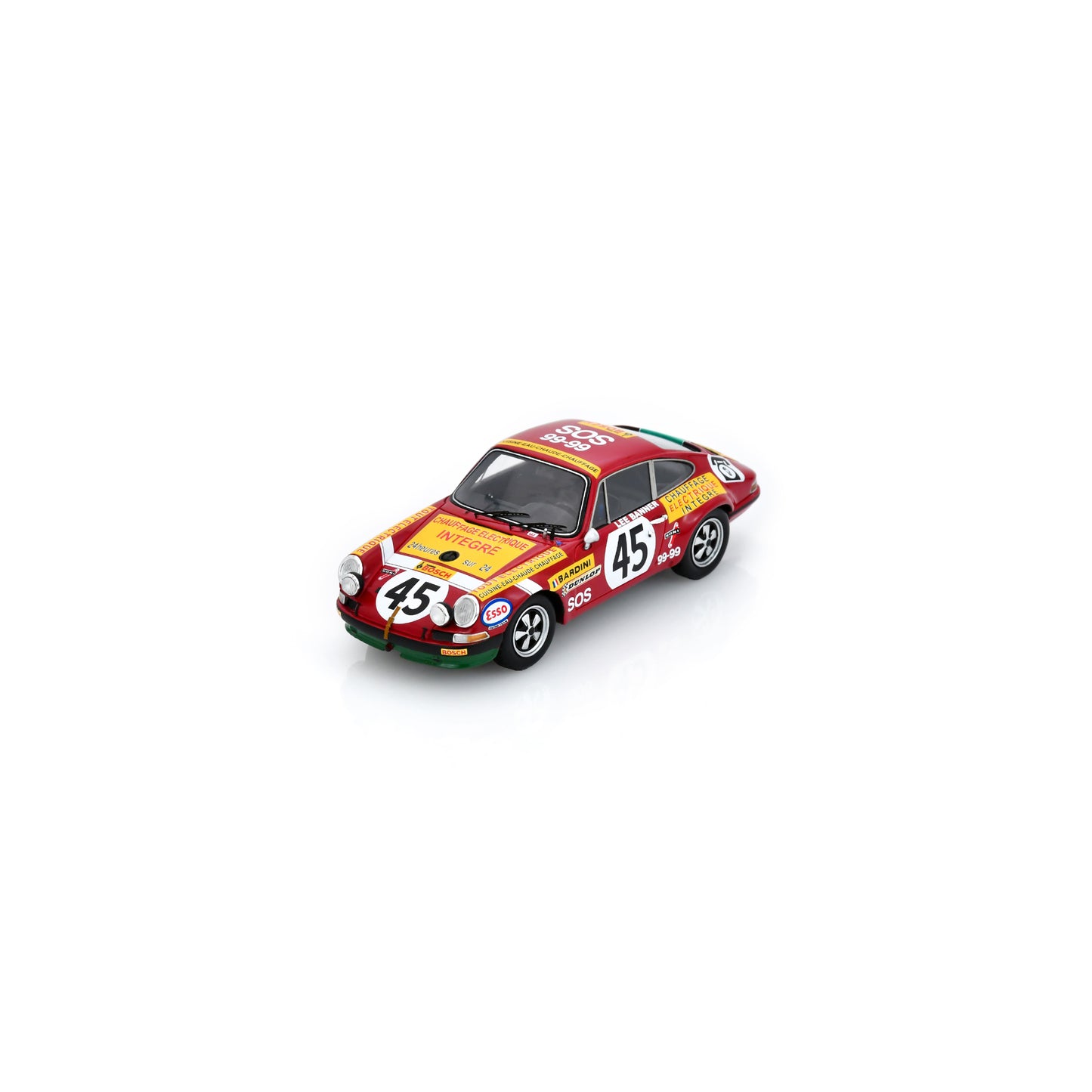 Spark S9779 1:43 - PORSCHE 911 ST 2.5 N°45 Le Mans 24H 1972 D. Bardini - "Lee Banner"