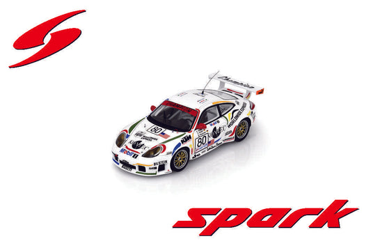 PRECOMMANDE - Spark S9933 1:43 - Porsche 996 GT3 No.80 Le Mans 24H 1999 B. Wollek - D. Müller - B. Mayländer