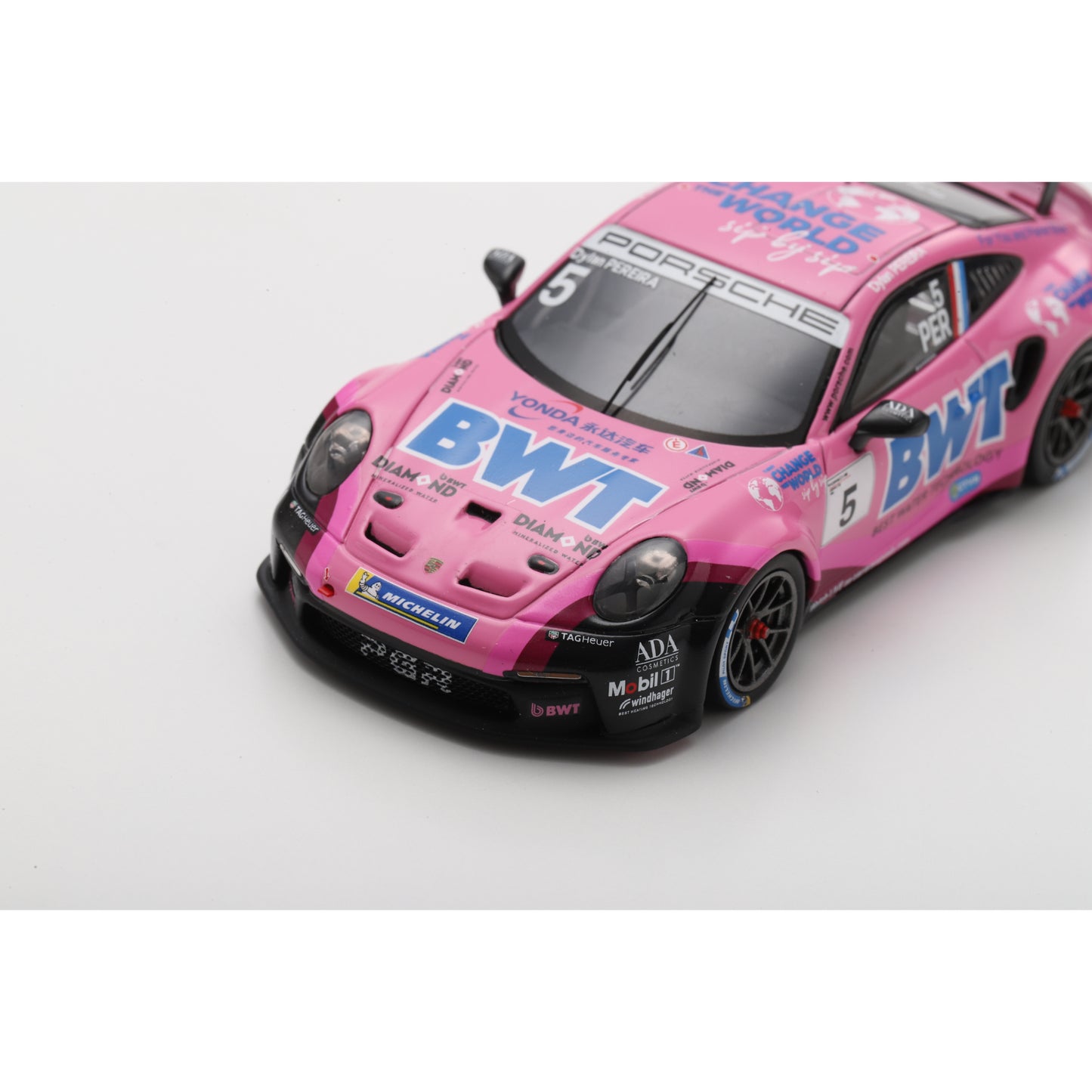 Spark SA315 1:43 - Porsche 911 GT3 Cup No.5 Porsche Carrera Cup Asia Champion 2025 Dylan Pereira