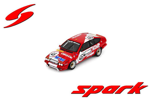 PRE-ORDER - Spark SB542 1:43 - Alfa Romeo GTV 6 No.46 14th 24H Spa 1982 R. Drovandi - V. Ciardi - R. Croce Limited (300ex) 