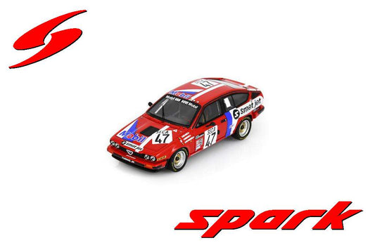 PRE-ORDER - Spark SB543 1:43 - Alfa Romeo GTV 6 No.47 24H Spa 1982 R. Van Hove - D. Snobeck - D. van Mieghem Limited (300ex) 