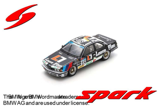 PRECOMMANDE - Spark SB672 1:43 - BMW 635 Csi No.18 Waterloo Motor Lease Plan 24H Spa 1987 M. Duez - Ph. Verellen - P. Witmeur Limited (300ex)