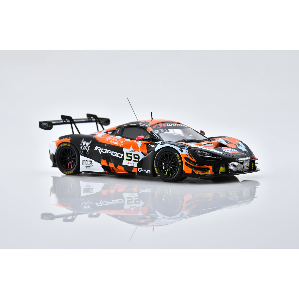 Spark SB852 1:43 - McLaren 720S GT3 EVO No.59 Garage 59 6th 24H Spa 2025 J. Loake - M. Kirchhöfer - B. Goethe Limited (300ex.)
