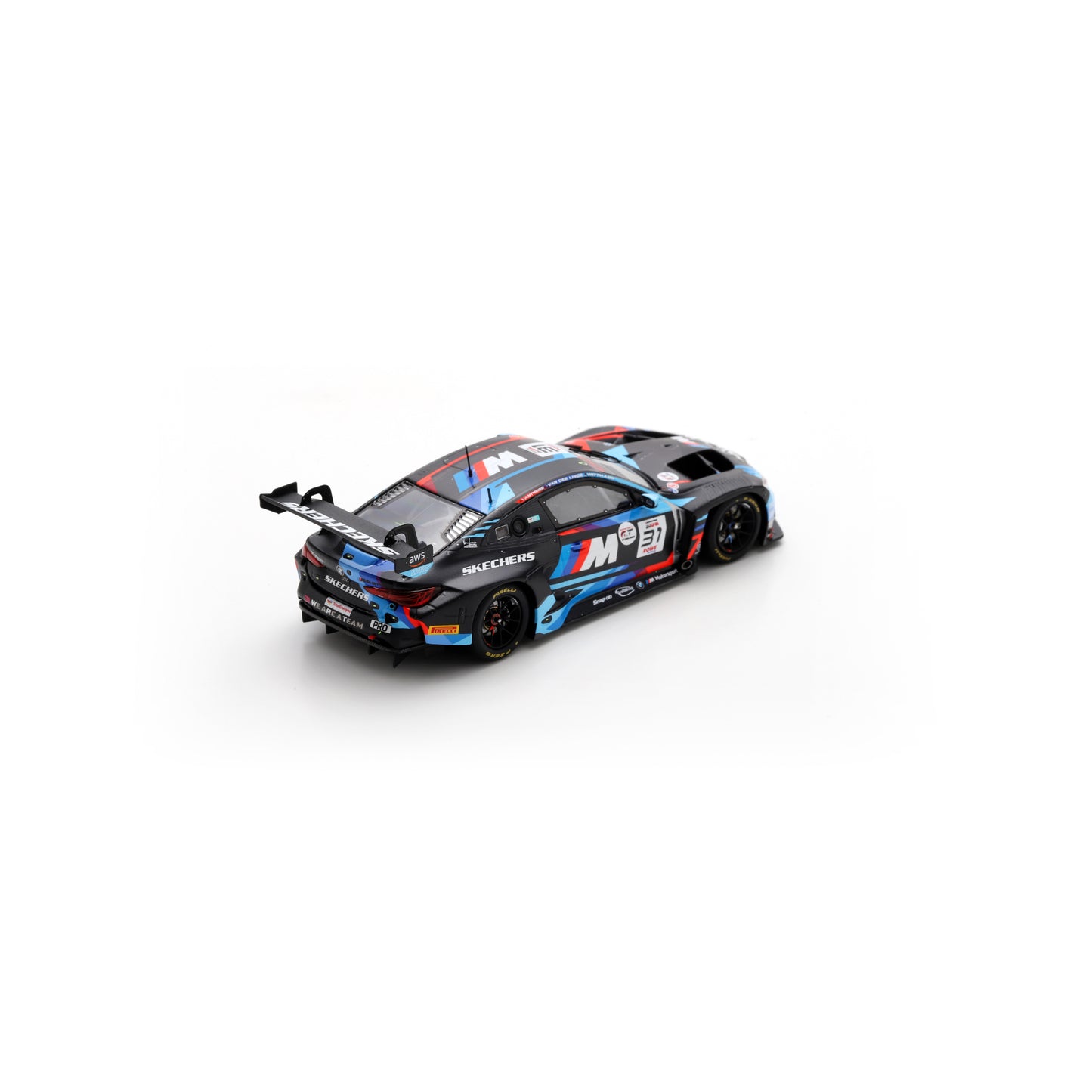 Spark SB854 1:43 - BMW M4 GT3 EVO No.31 Team WRT 8th 24H Spa 2025 D. Vanthoor - S. van der Linde - M. Wittmann Limited (300ex.)