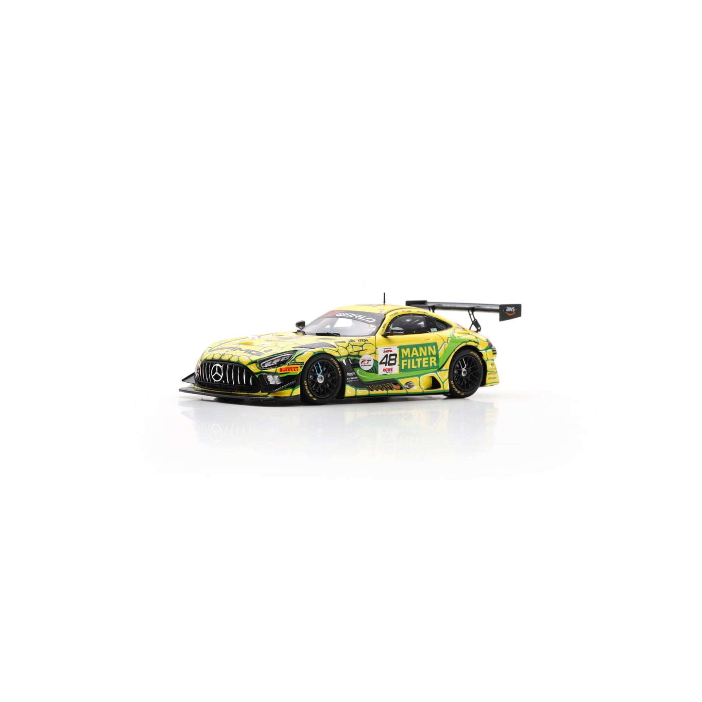 Spark SB855 1:43 - Mercedes-AMG GT3 EVO No.48 M-AMG Team MANN-FILTER 10th 24H Spa 2025 M. Engel - M. Cairoli - L. Auer Limited (300ex.)