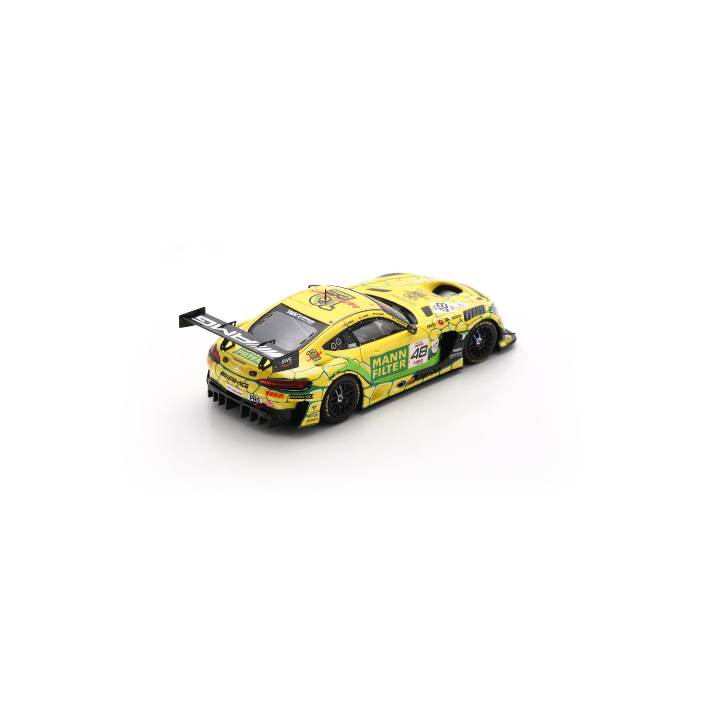 Spark SB855 1:43 - Mercedes-AMG GT3 EVO No.48 M-AMG Team MANN-FILTER 10th 24H Spa 2025 M. Engel - M. Cairoli - L. Auer Limited (300ex.)