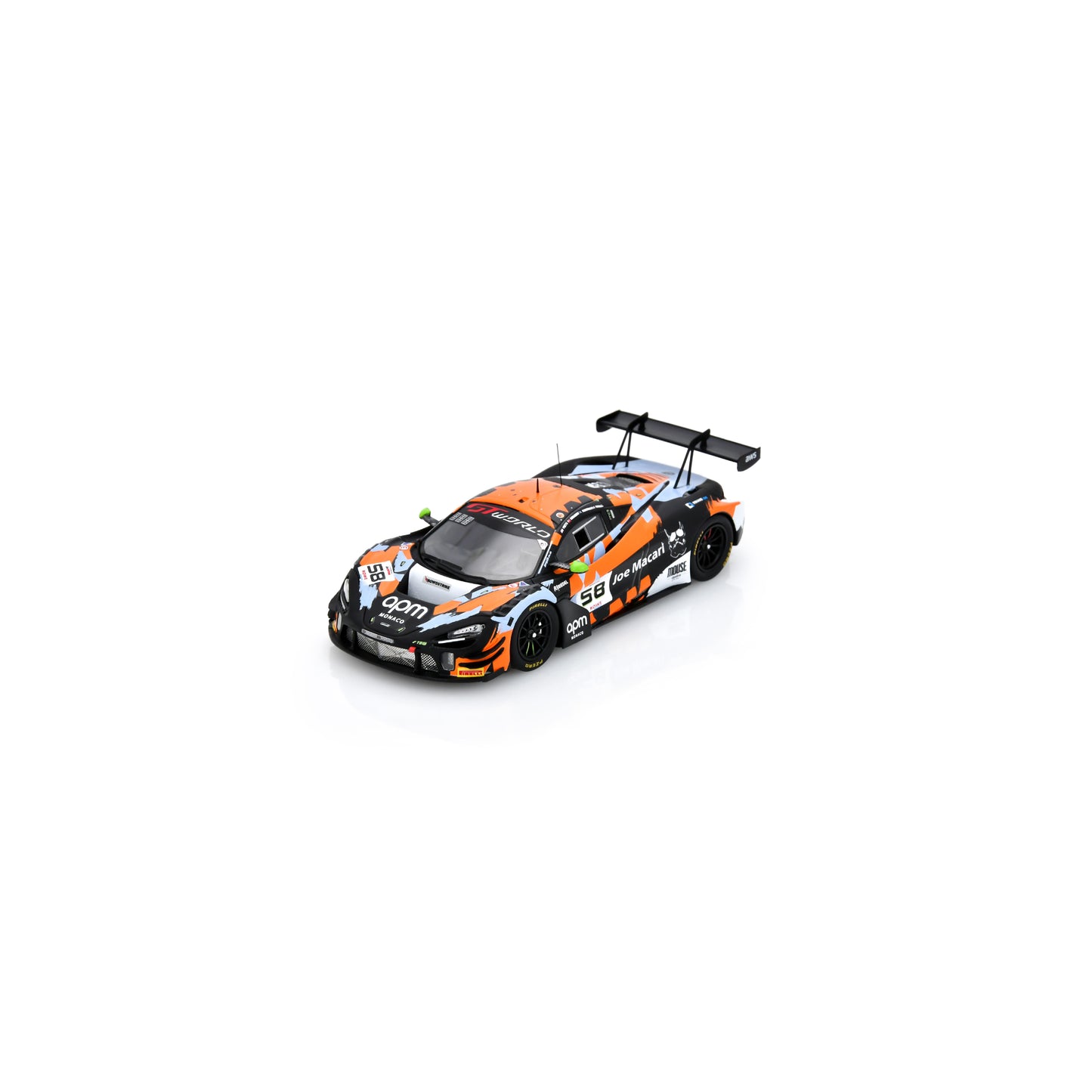 PRE-ORDER - Spark SB857 1:43 - McLaren 720S GT3 EVO No.58 Garage 59 24H Spa 2025 A. Smalley - F. Schandorff - D. Macdonald - L. Prette Limited (300ex.)