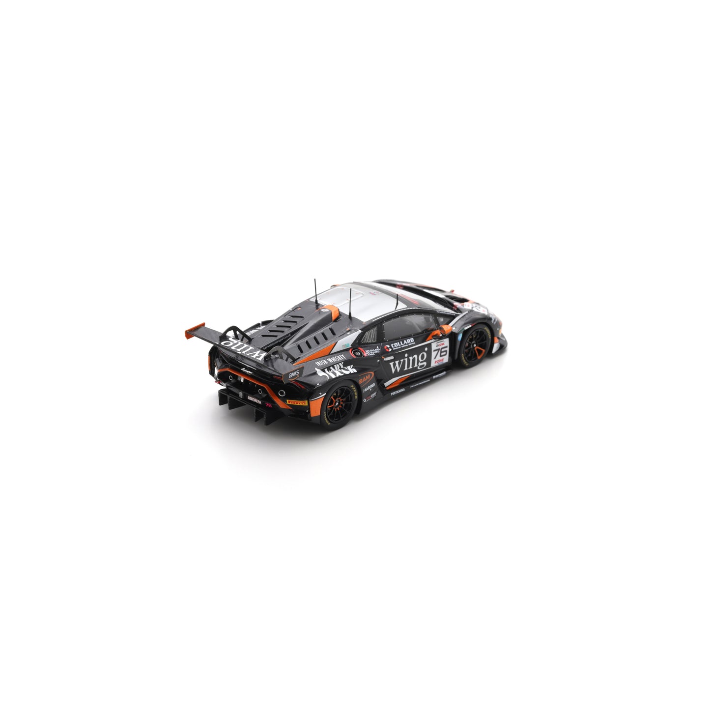 Spark SB860 1:43 - Lamborghini Huracan GT3 EVO 2 No.76 Barwell Motorsport 24H Spa 2025 R. Collard - B. Garg - R. Collard - A. Ali Limited (300ex.)