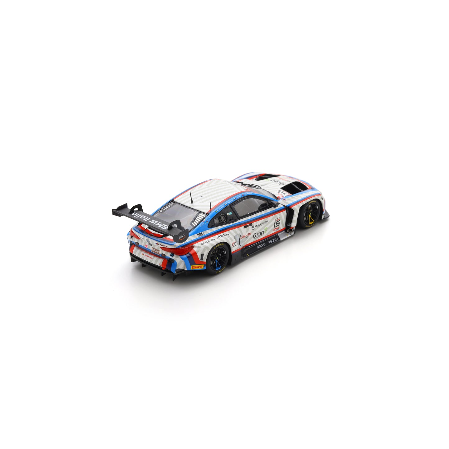 Spark SB864 1:43 - BMW M4 GT3 EVO No.15 BMW Italia Ceccato Racing 24H Spa 2025 M. J. Tomasoni - F. Malvestiti - F. Jelmini - C. de Phillippi Limited (300ex.)