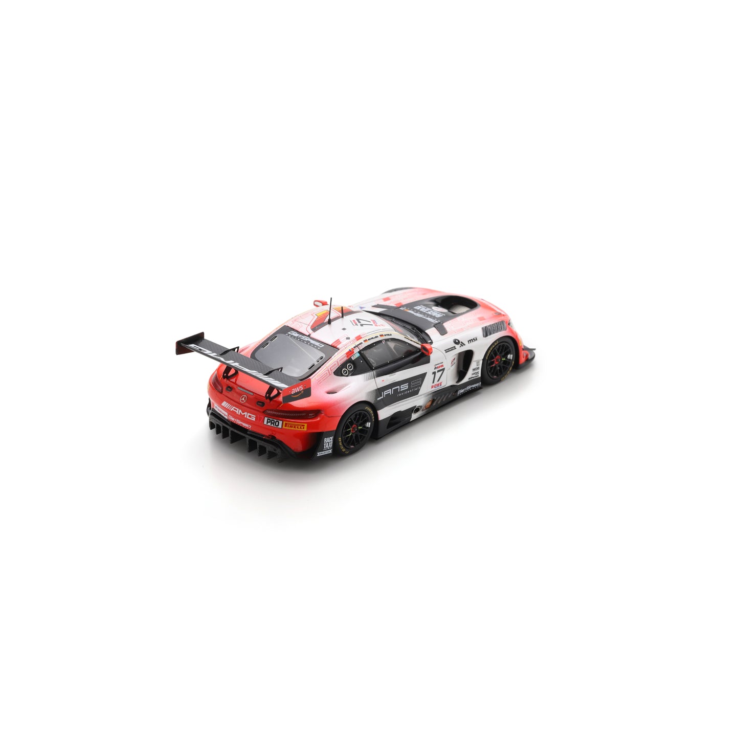 Spark SB868 1:43 - Mercedes-AMG GT3 EVO No.17 M-AMG Team GetSpeed 24H Spa 2025 L. Stolz - J. Gounon - F. Schiller Limited (300 ex.)