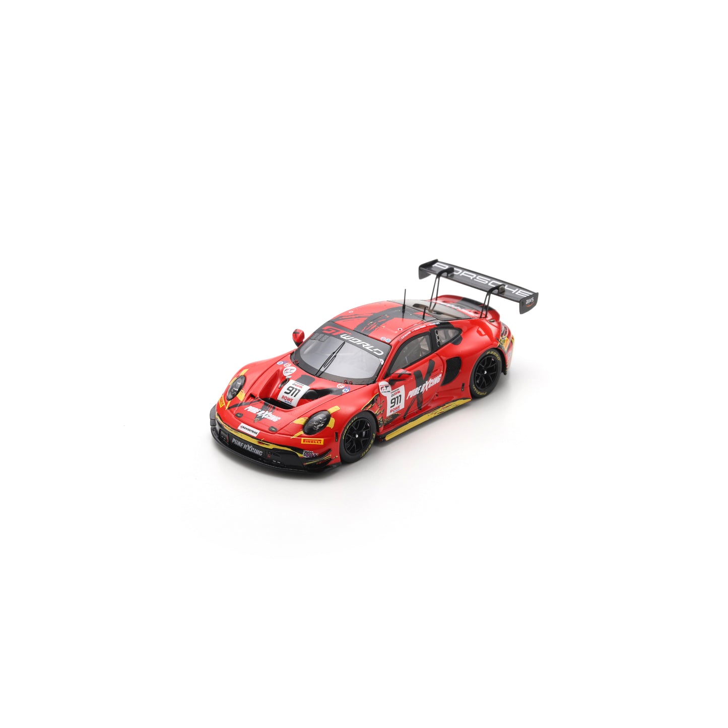Spark SB870 1:43 - Porsche 911 GT3 R (992) No.911 Pure Rxcing 24H Spa 2025 R. Lietz - A. Malykhin - T. Preining Limited (300ex.)