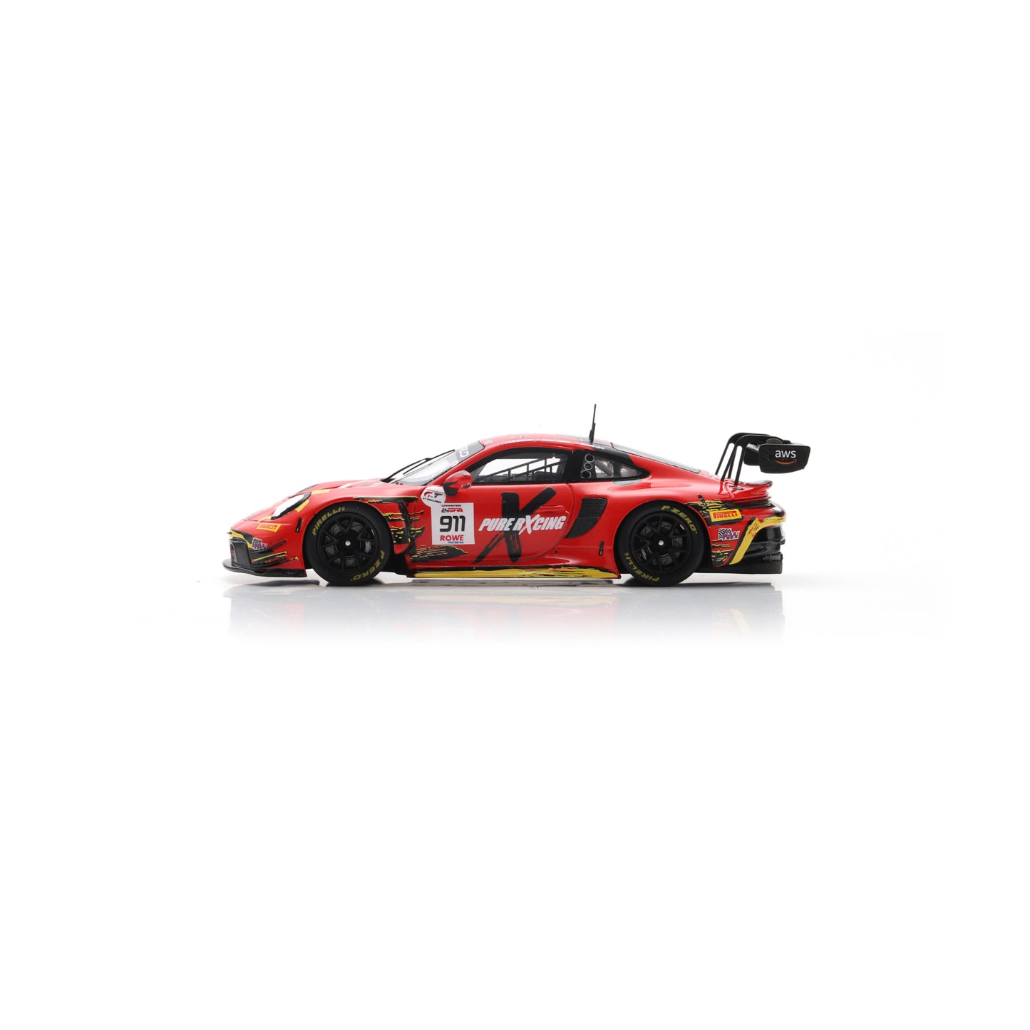 Spark SB870 1:43 - Porsche 911 GT3 R (992) No.911 Pure Rxcing 24H Spa 2025 R. Lietz - A. Malykhin - T. Preining Limited (300ex.)