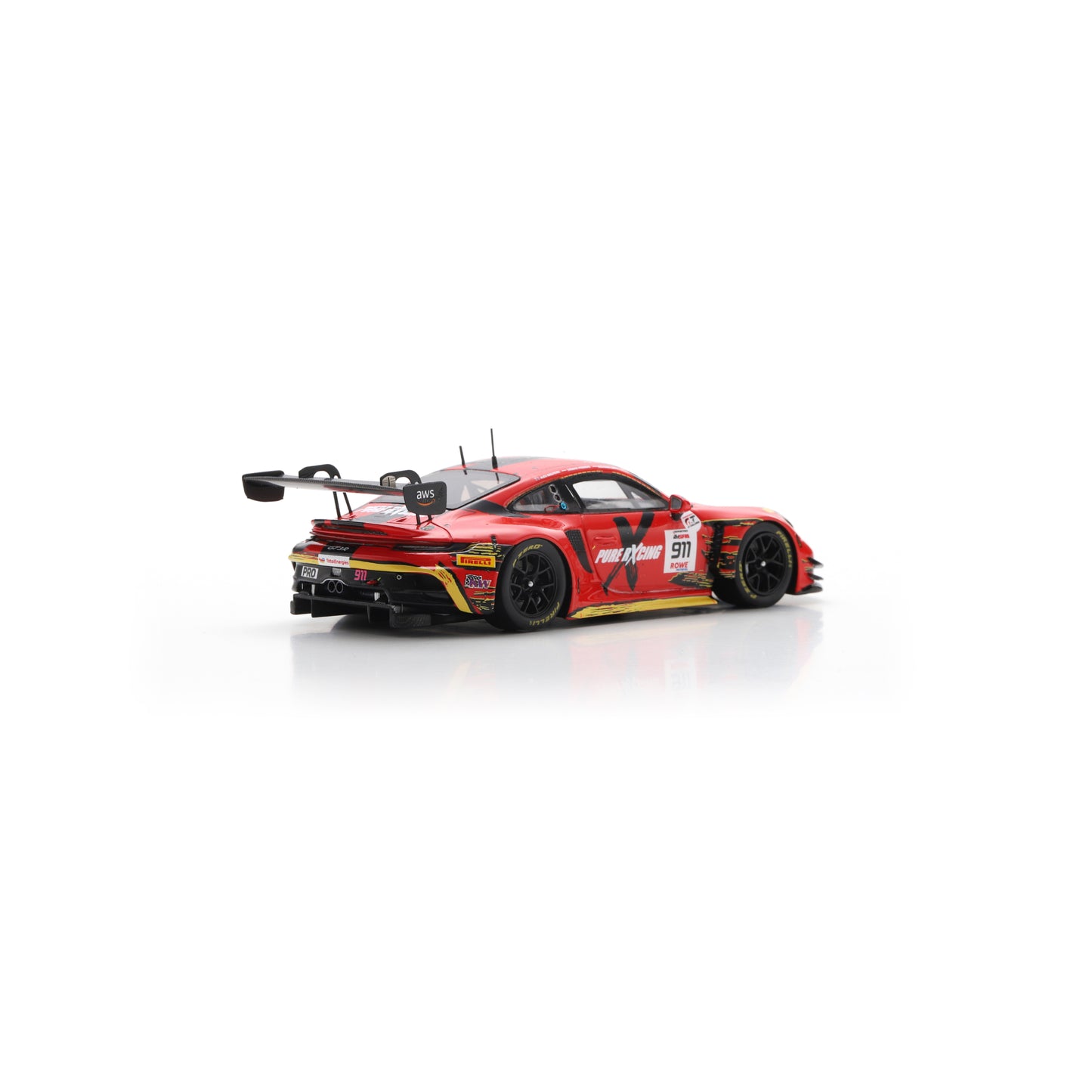 Spark SB870 1:43 - Porsche 911 GT3 R (992) No.911 Pure Rxcing 24H Spa 2025 R. Lietz - A. Malykhin - T. Preining Limited (300ex.)